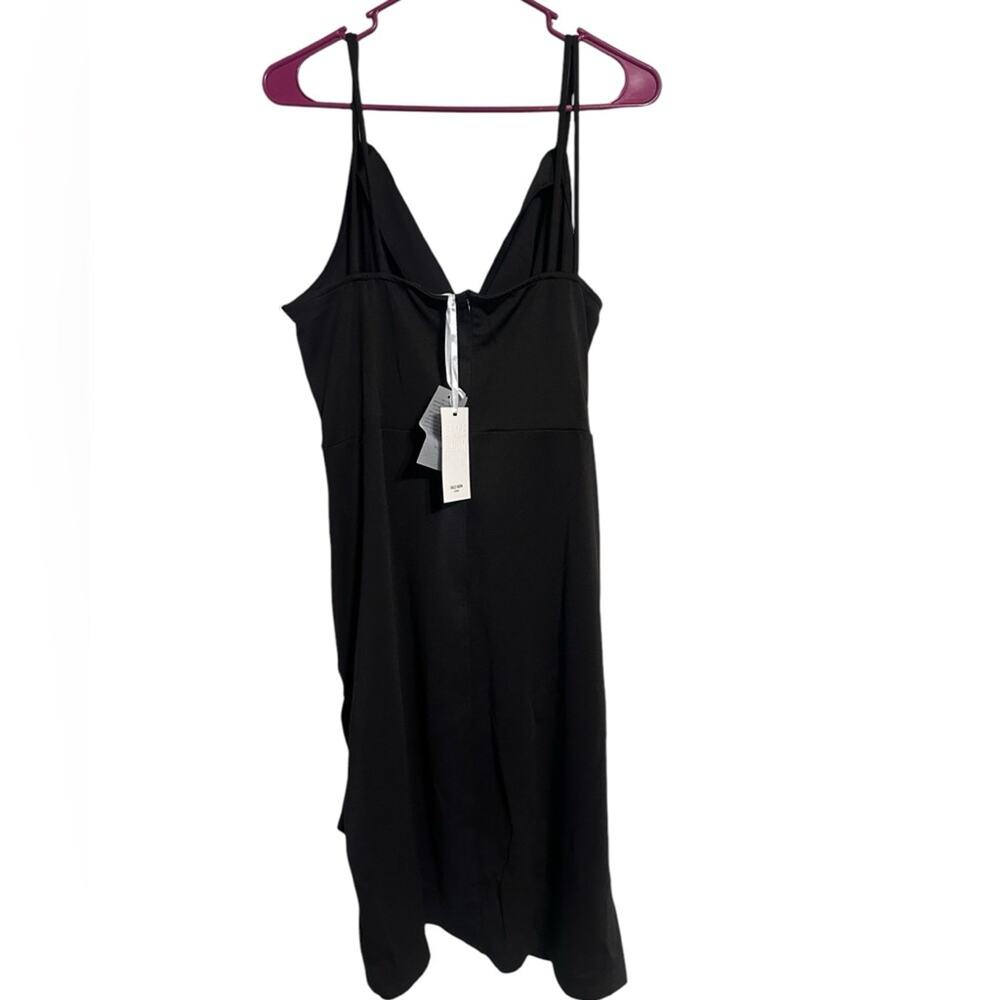 Grace Karin size XL Sexy Black Wrap V Neck Cocktail Dress